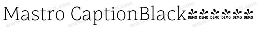 Mastro CaptionBlack字体转换